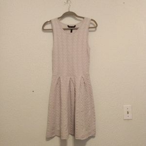 BCBC Marazria Light Ash Wool Knit Pleat Dress SP